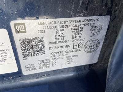 2021 Chevrolet Silverado 1500 LT Trail Boss