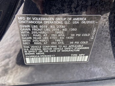 2023 Volkswagen Atlas 3.6L V6 SEL Premium R-Line