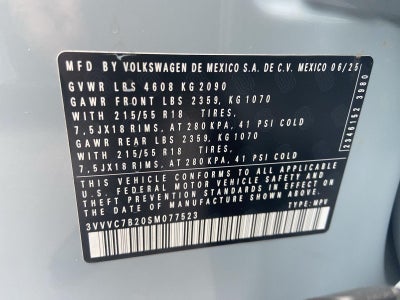 2025 Volkswagen Taos SE