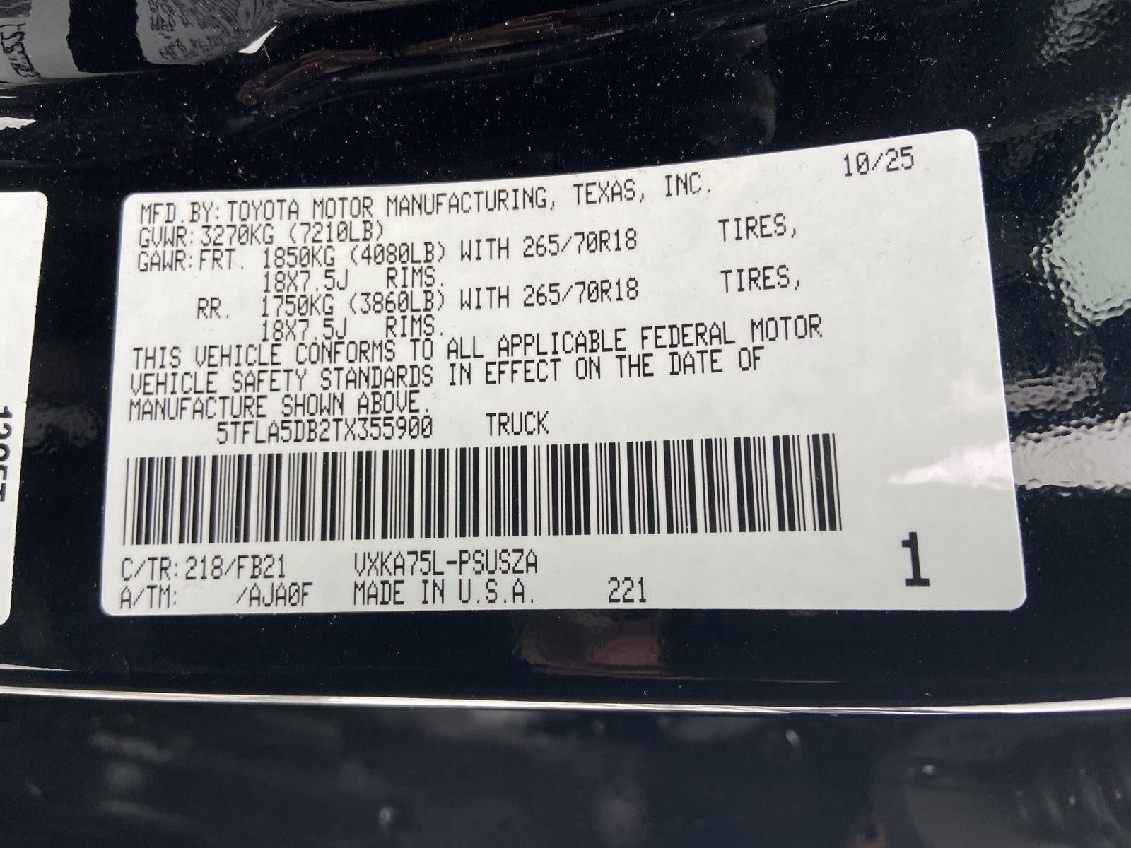 2026 Toyota Tundra SR5