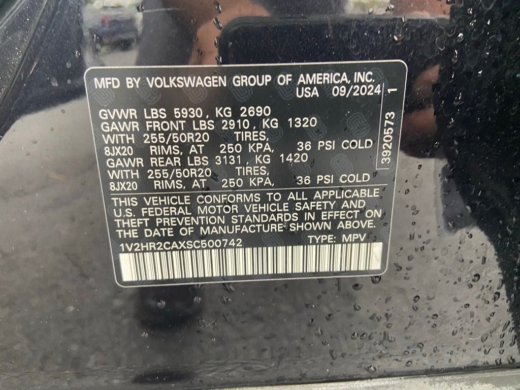 2025 Volkswagen Atlas 2.0T SE w/Technology 1 Owner Clean Auto Check!