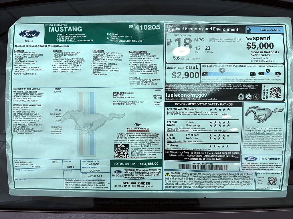 2025 Ford Mustang GT Premium