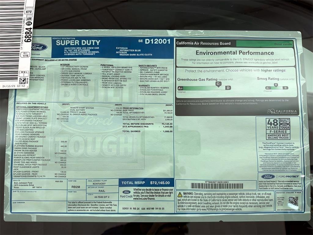 2025 Ford Super Duty F-250 SRW XL